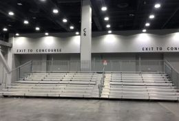 Graduation ceremony bleacher rental indoor outdoor portable seating school event